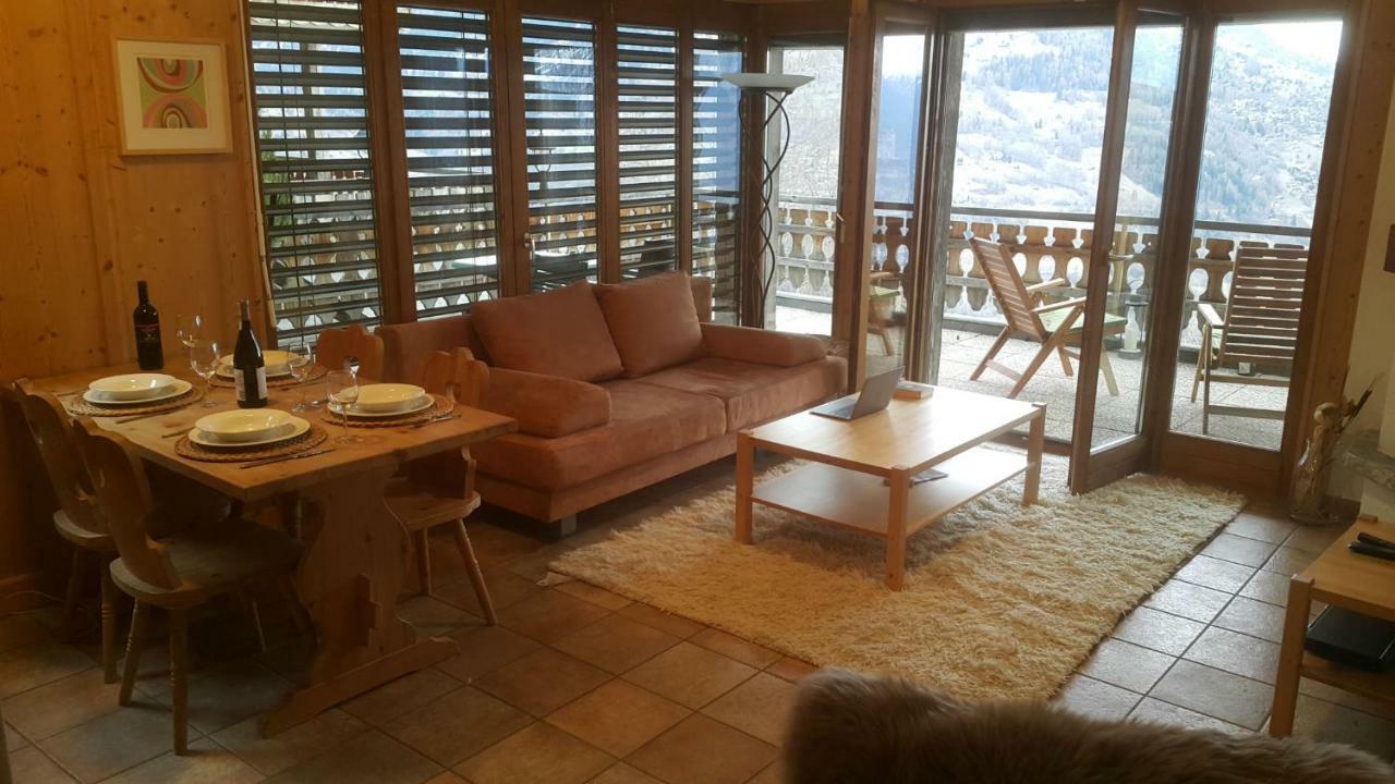 Appartement D'Une Chambre Avec Vue Imprenable - Veysonnaz Exterior foto
